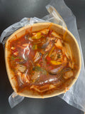 Pâtes boulette bœufs sauce tomate cuisinée