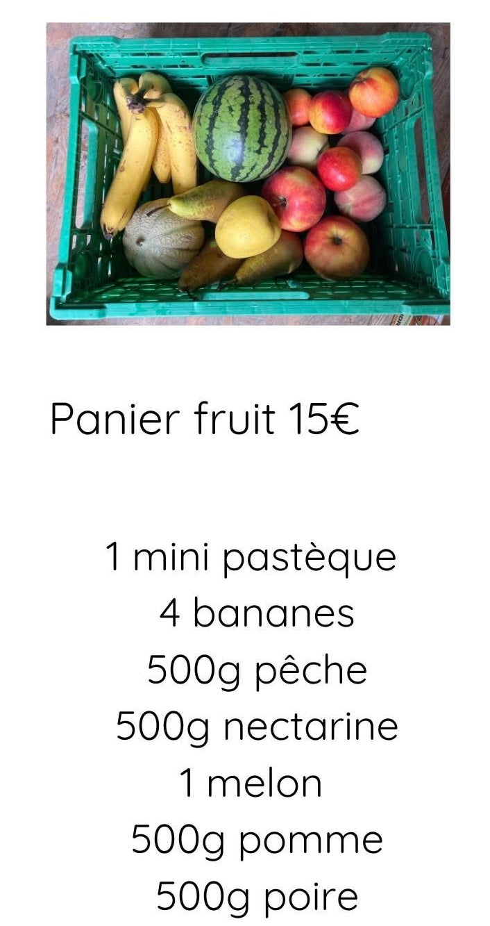 Panier fruits
