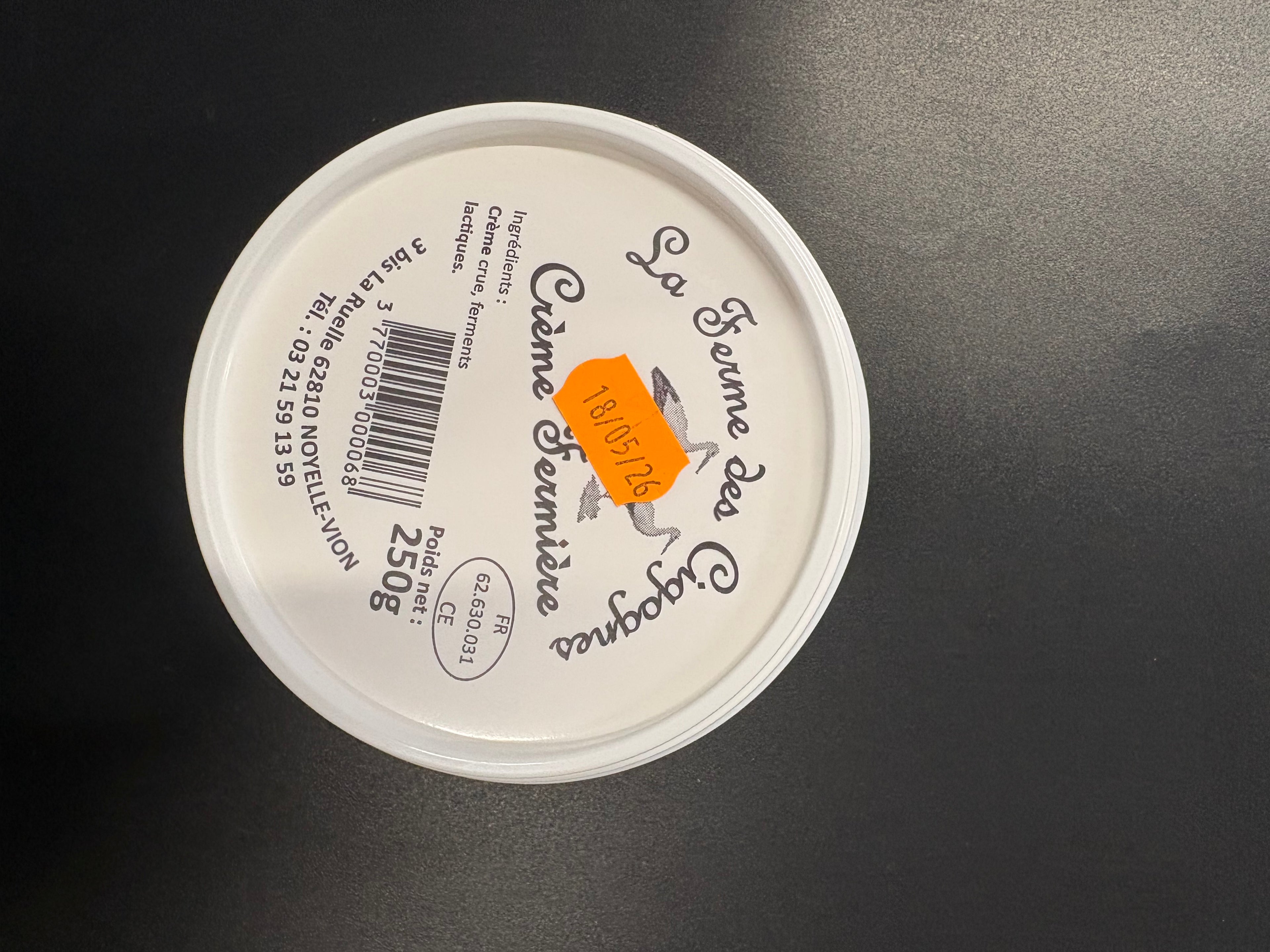 Crème fraîche 250g