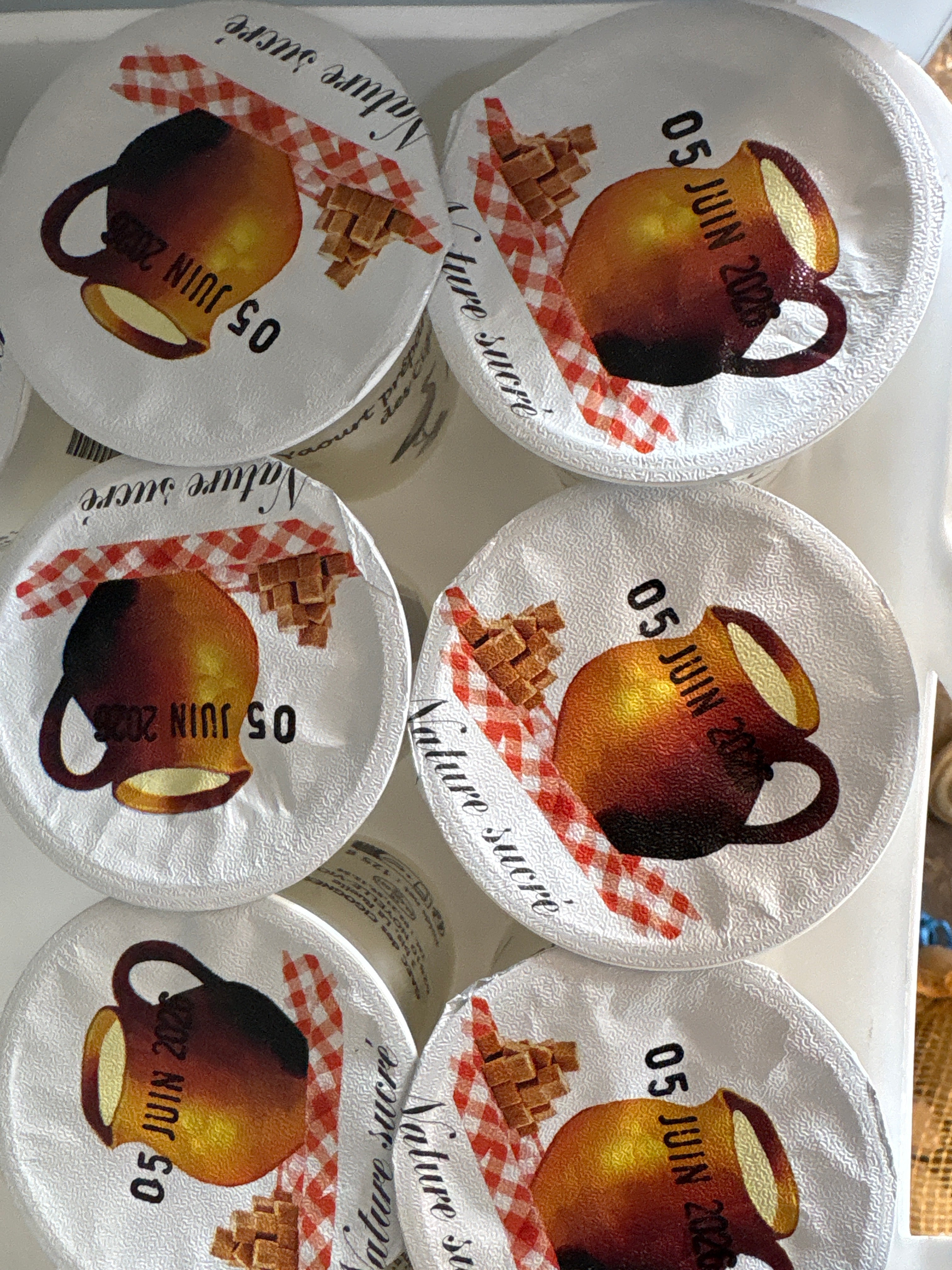 4 Yaourts nature sucré