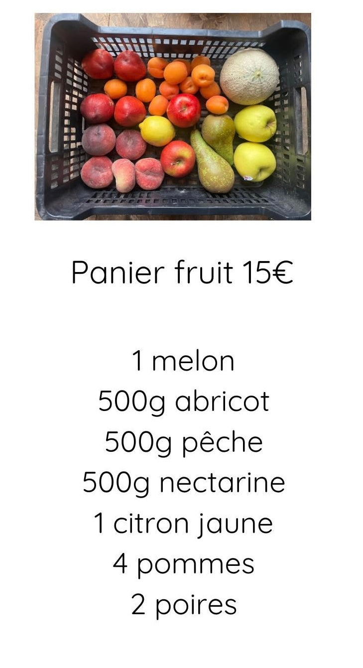 Panier fruits